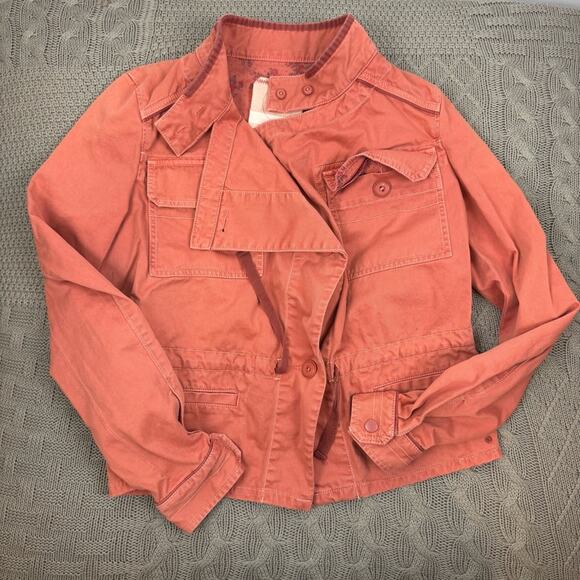 Heihei Jackets & Blazers - HeiHei for Anthro Women's Coral Utility Field Jacket XS